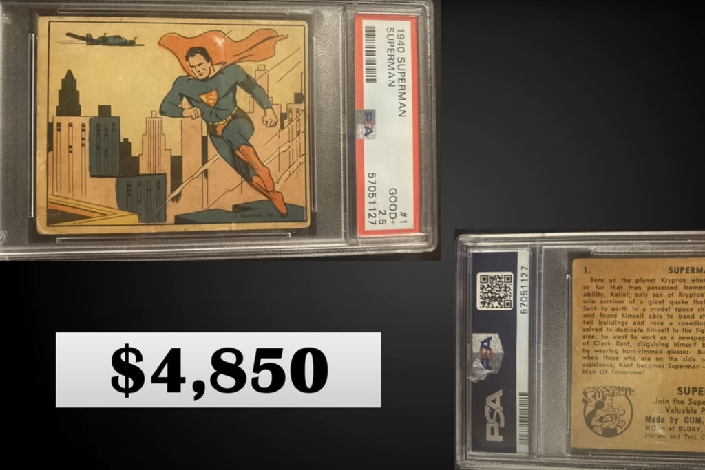vintage non-sports superman card sale